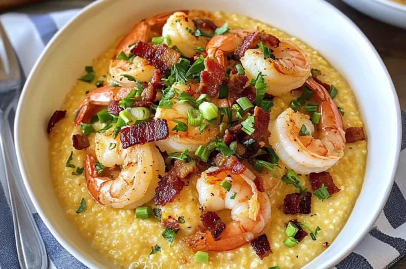 Cheesy Shrimp and Grits