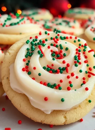 Christmas Sugar Cookies (Crumbl Copycat)