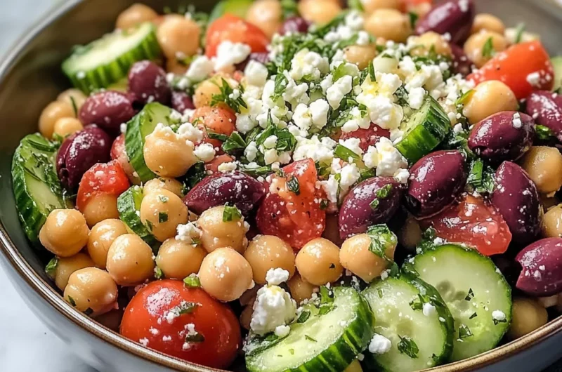 Classic Mediterranean Chickpea Salad