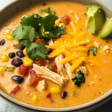 Creamy Chicken Tortilla Soup