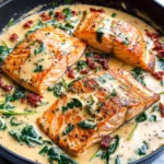 Creamy Garlic Butter Tuscan Salmon
