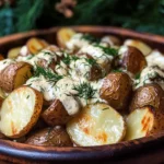 Creamy Mustard Roasted Potatoes
