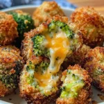 Crispy Air Fryer Broccoli Cheddar Poppers