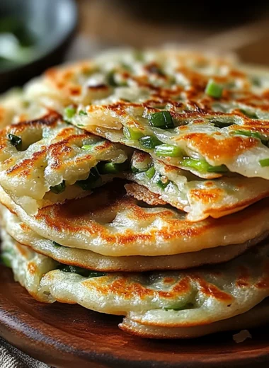 Crispy Chinese Scallion Pancakes (Cong You Bing)