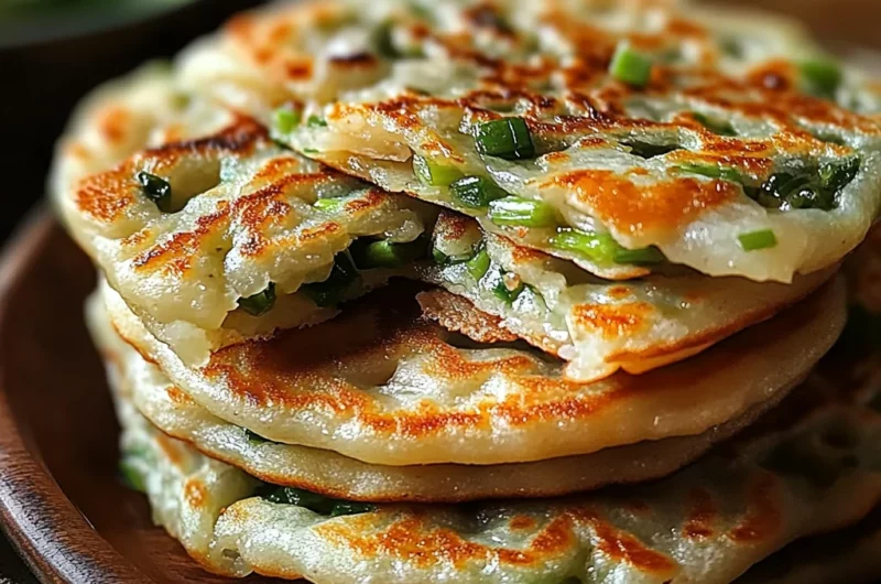 Crispy Chinese Scallion Pancakes (Cong You Bing)