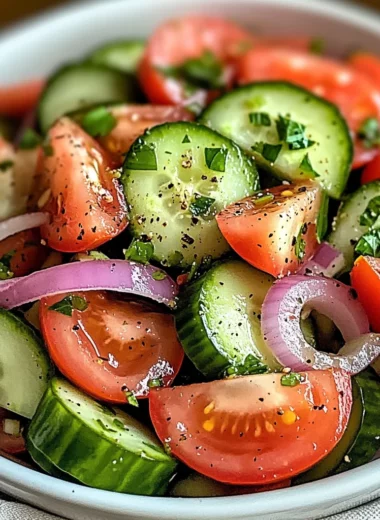 Cucumber, Onion, and Tomato Salad… Simple and Good