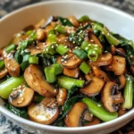 Easy Mushroom and Bok Choy Stir Fry with a Bold, Savory Twist