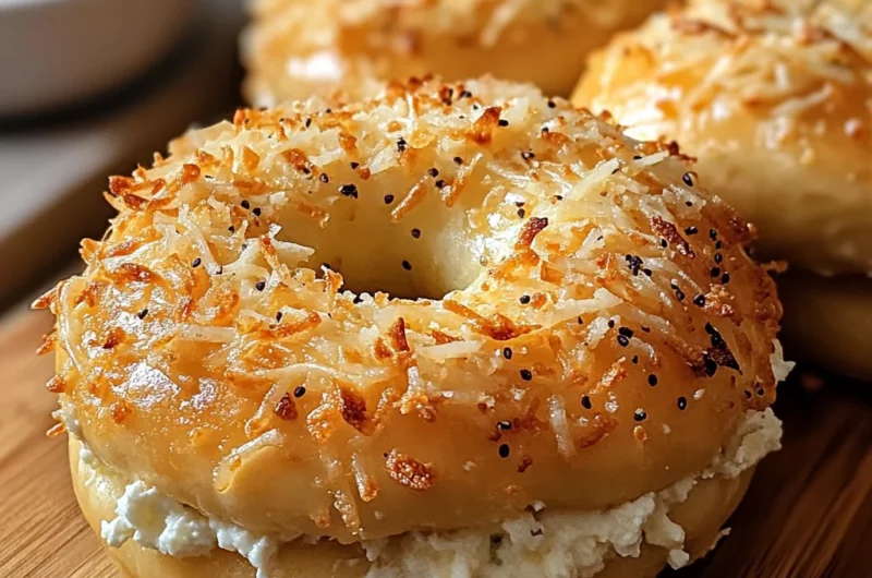 Garlic-Parmesan Cottage Cheese Bagels – Soft, Chewy & High-Protein