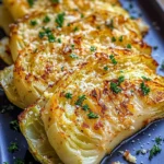 Garlic Parmesan Melted Cabbage