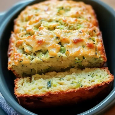Green Onion Zucchini Cheddar Quick Bread