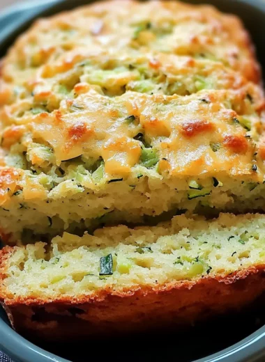 Green Onion Zucchini Cheddar Quick Bread
