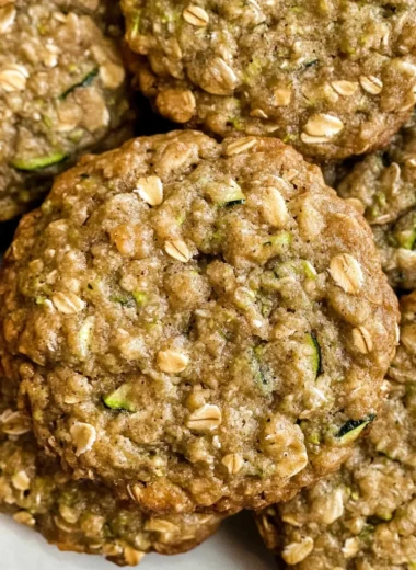 Healthy Zucchini Oatmeal Cookies