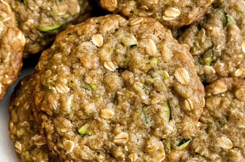 Healthy Zucchini Oatmeal Cookies