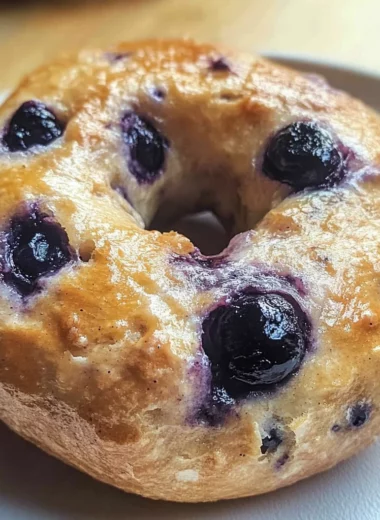 High Protein Blueberry Bagels