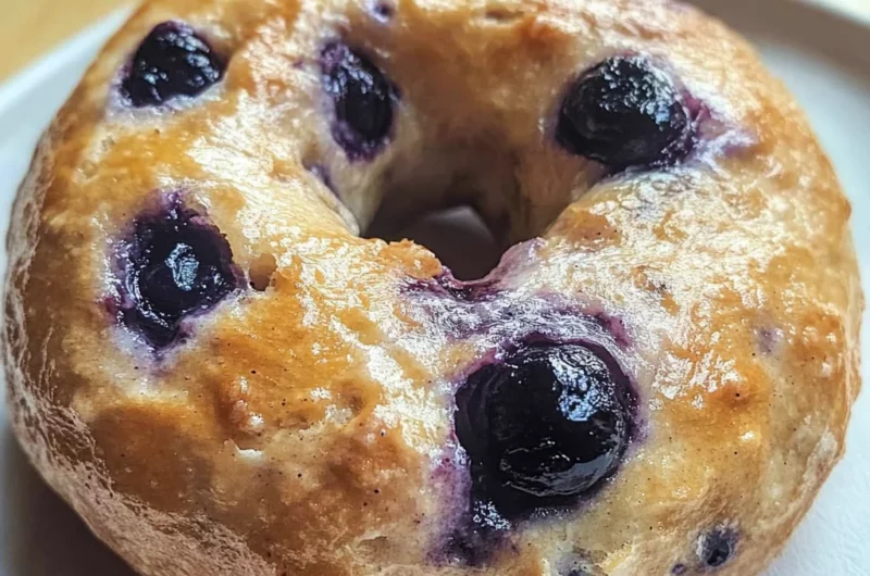 High Protein Blueberry Bagels