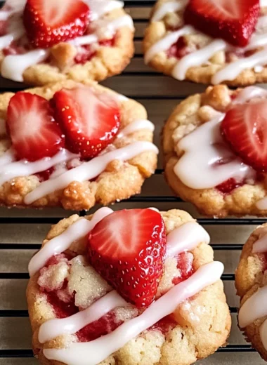 Homemade Strawberry Shortcake Butter Cookies