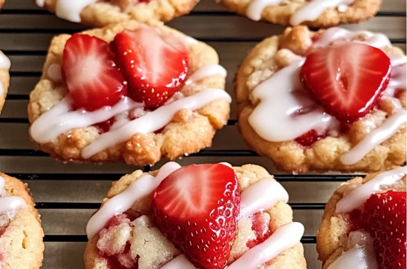 Homemade Strawberry Shortcake Butter Cookies