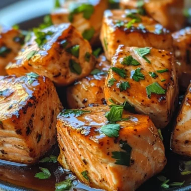 Hot Honey Salmon Bites Recipe
