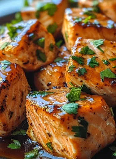 Hot Honey Salmon Bites Recipe