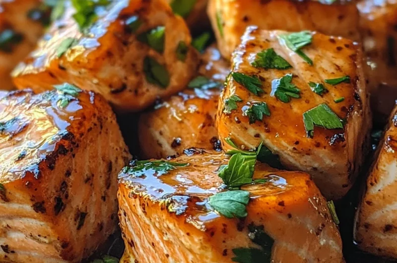 Hot Honey Salmon Bites Recipe