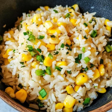 Hot buttered corn rice