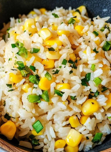 Hot buttered corn rice