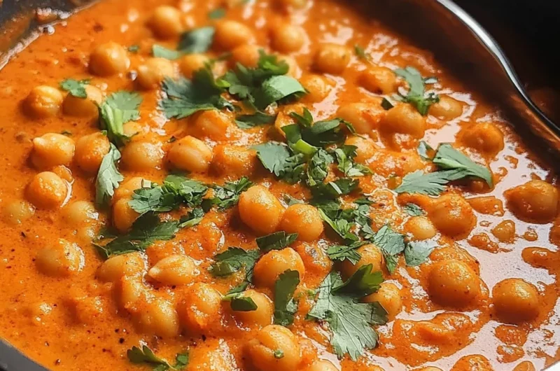 Indian Butter Chickpeas Recipe