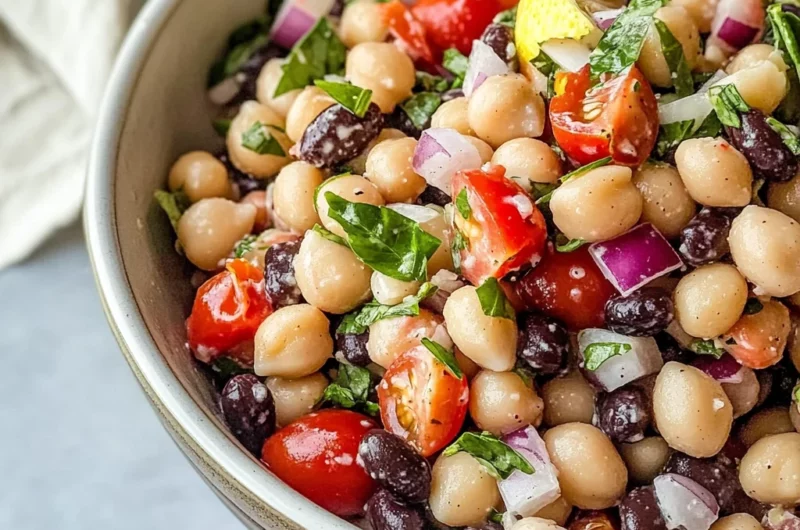 Lemon Basil Three Bean Salad