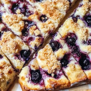 Lemon Blueberry Sourdough Focaccia