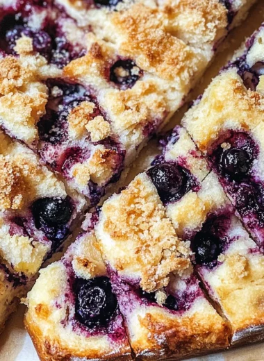 Lemon Blueberry Sourdough Focaccia