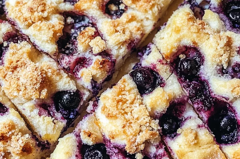 Lemon Blueberry Sourdough Focaccia
