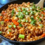 Lighter Buffalo Chicken and Rice Skillet