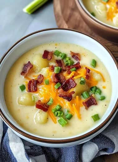 Loaded Baked Potato Soup with Gnocchi