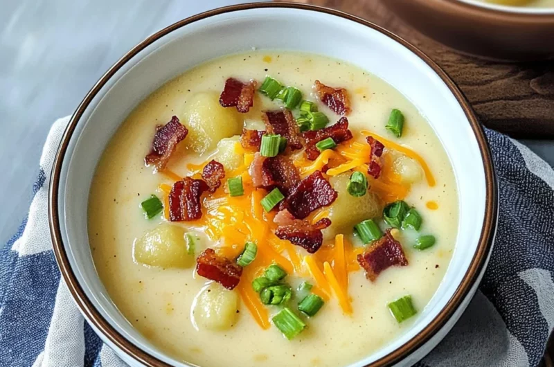 Loaded Baked Potato Soup with Gnocchi