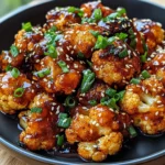 Maple Sriracha Roasted Cauliflower