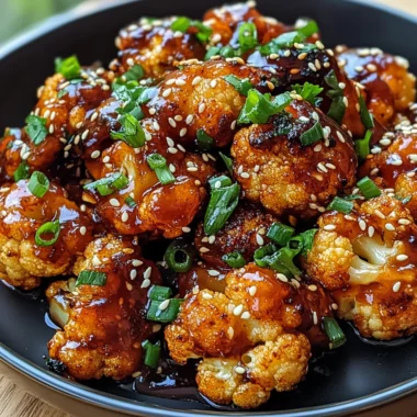 Maple Sriracha Roasted Cauliflower
