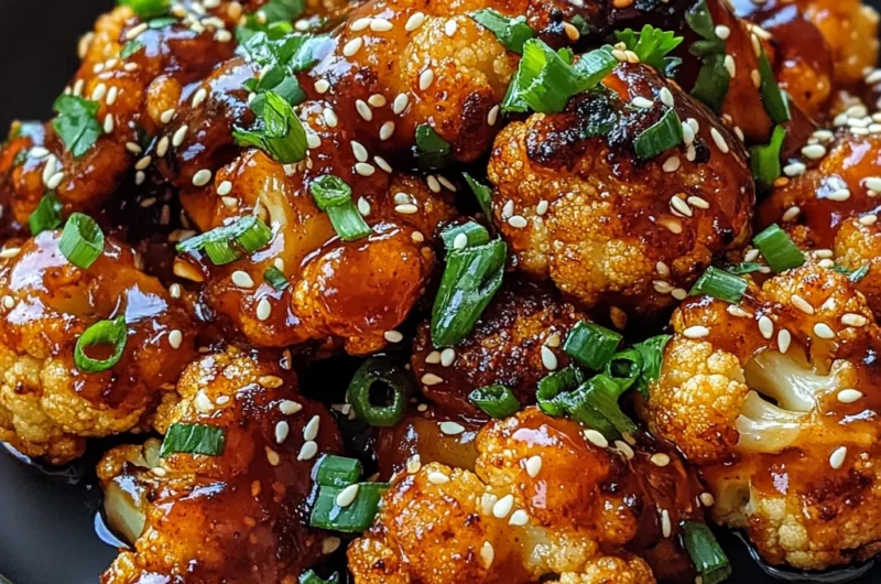 Maple Sriracha Roasted Cauliflower