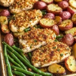 Parmesan Crusted Chicken Sheet Pan Dinner