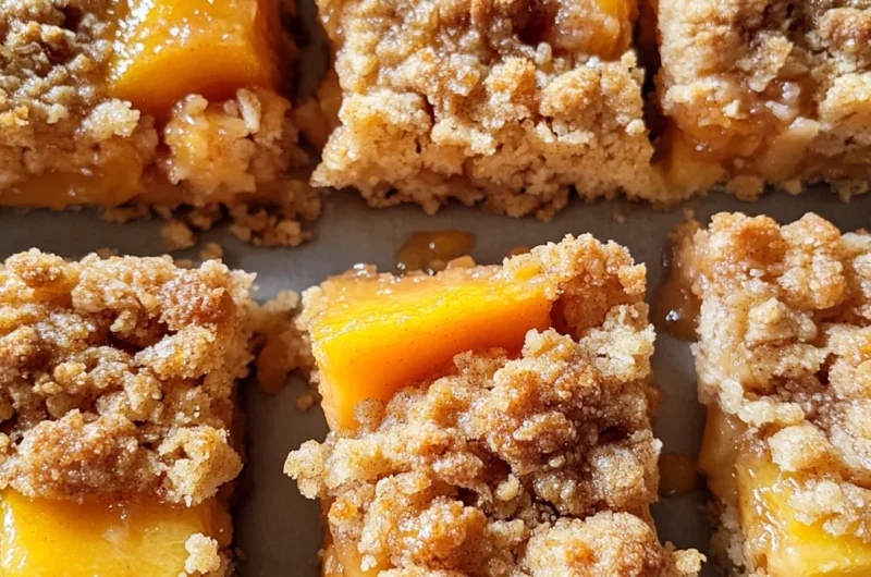 Peach Crumble Bars