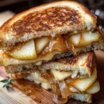 Pear & Apple Grilled Cheese With Caramelized Onions