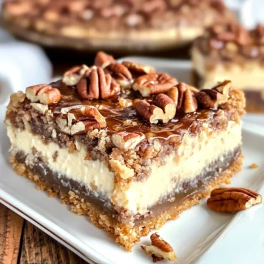 Pecan Pie Cheesecake Bars