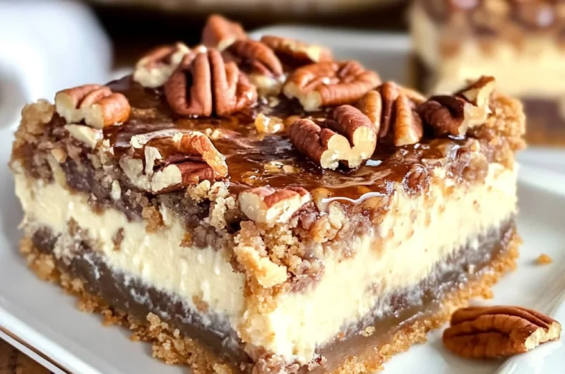 Pecan Pie Cheesecake Bars