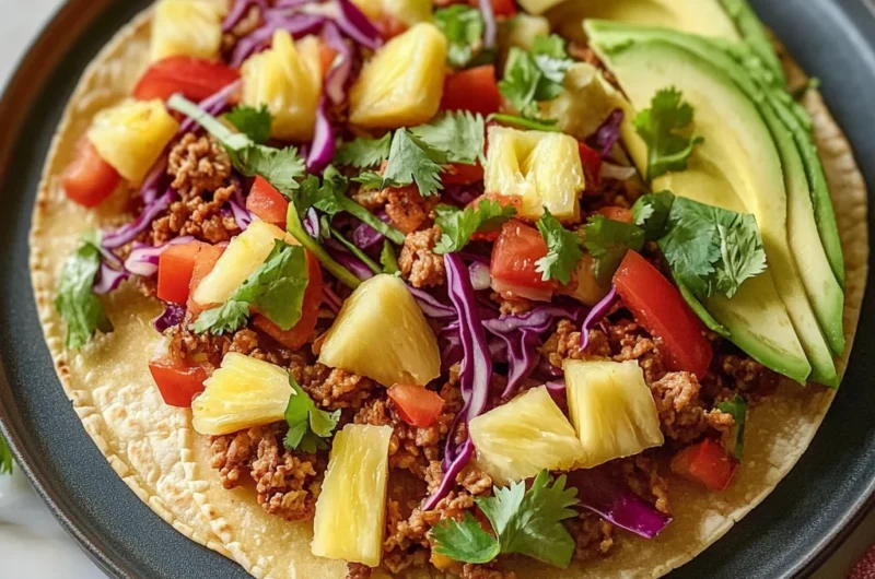 Pineapple Turkey Tacos