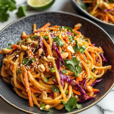 Spicy Thai Spaghetti Salad