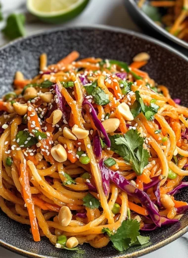 Spicy Thai Spaghetti Salad