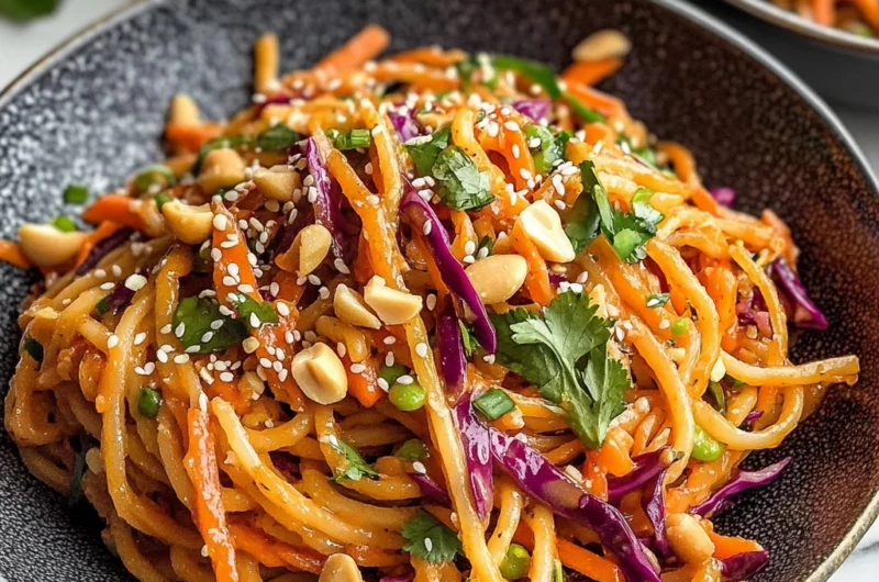Spicy Thai Spaghetti Salad
