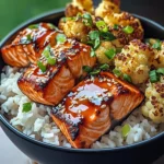 Sriracha Honey Salmon Bowls