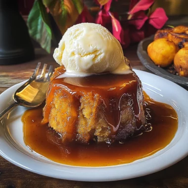 Sticky Butterbeer Pudding