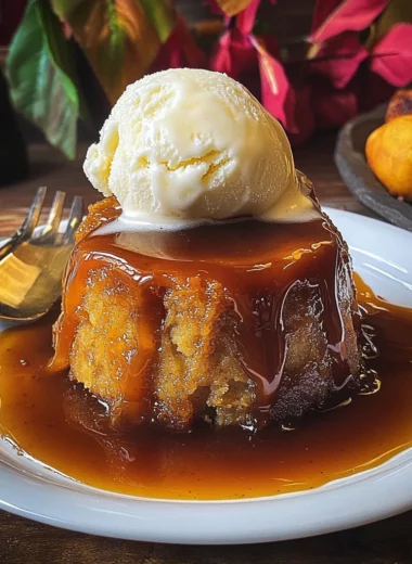 Sticky Butterbeer Pudding