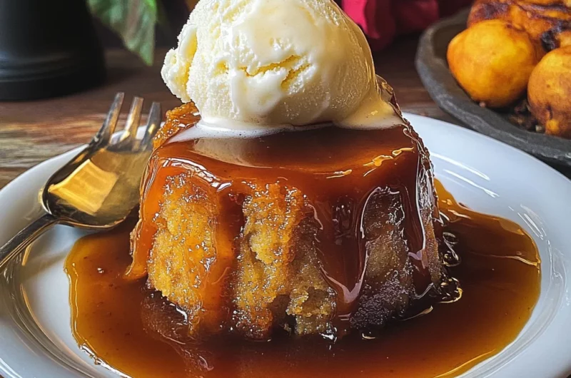 Sticky Butterbeer Pudding
